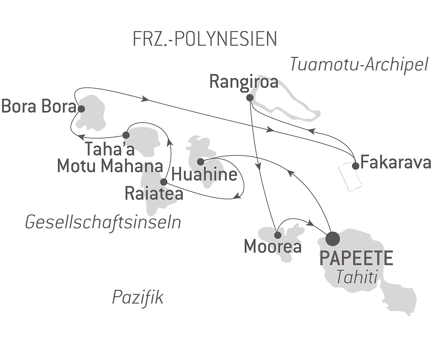 Gesellschaftsinseln und Tuamotu-Archipel