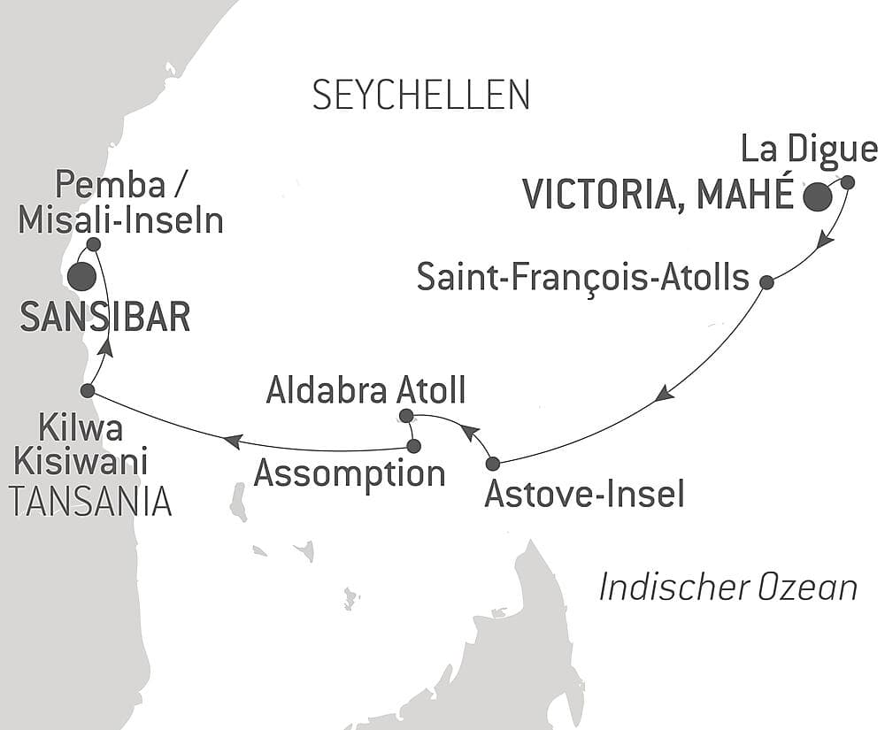 Sansibar, Aldabra und Schätze des Indischen Ozeans
