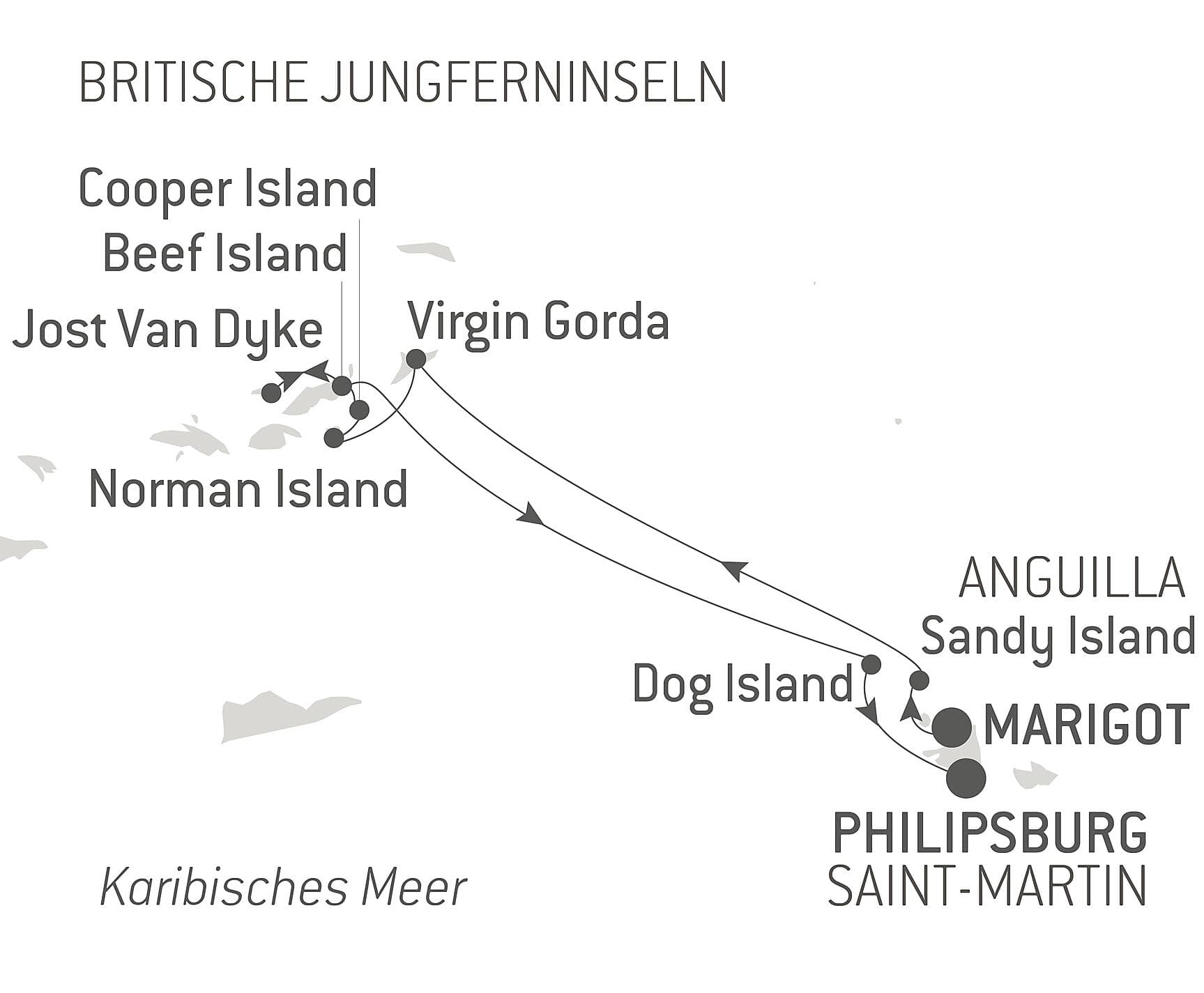 Unterwegs unter Segeln im Herzen der Kleinen Antillen