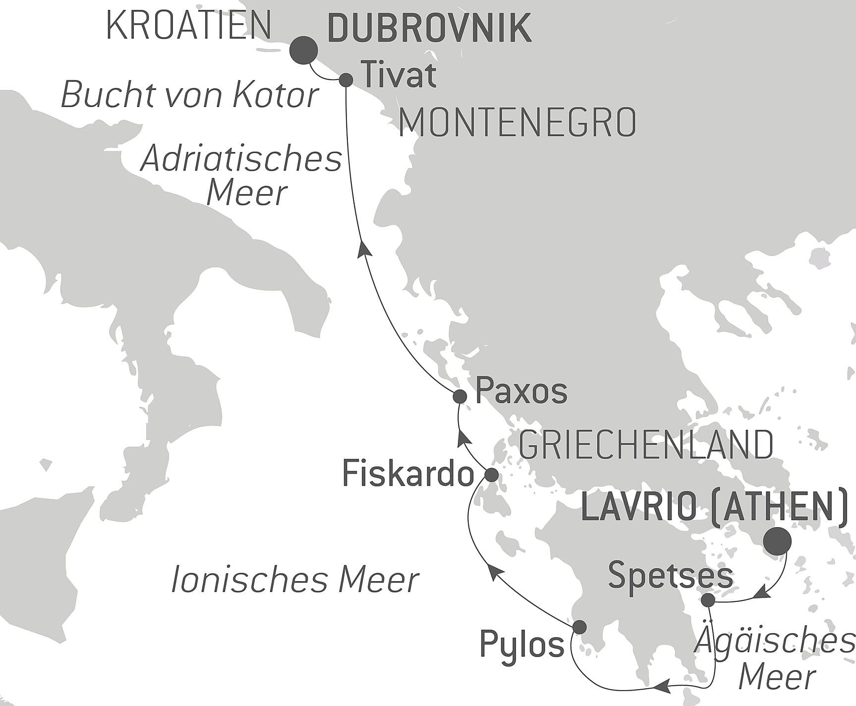 Inselhopping mit der Le Ponant – von Athen nach Dubrovnik