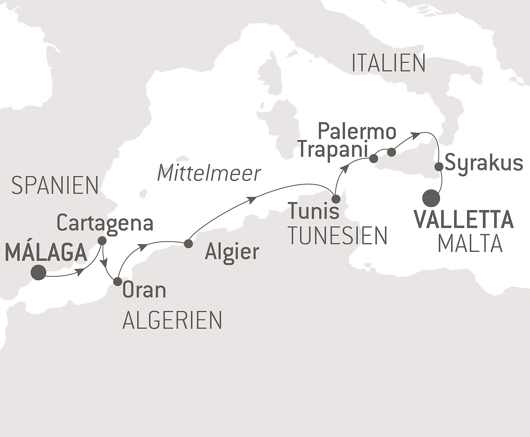 Antike Küsten des Mittelmeers