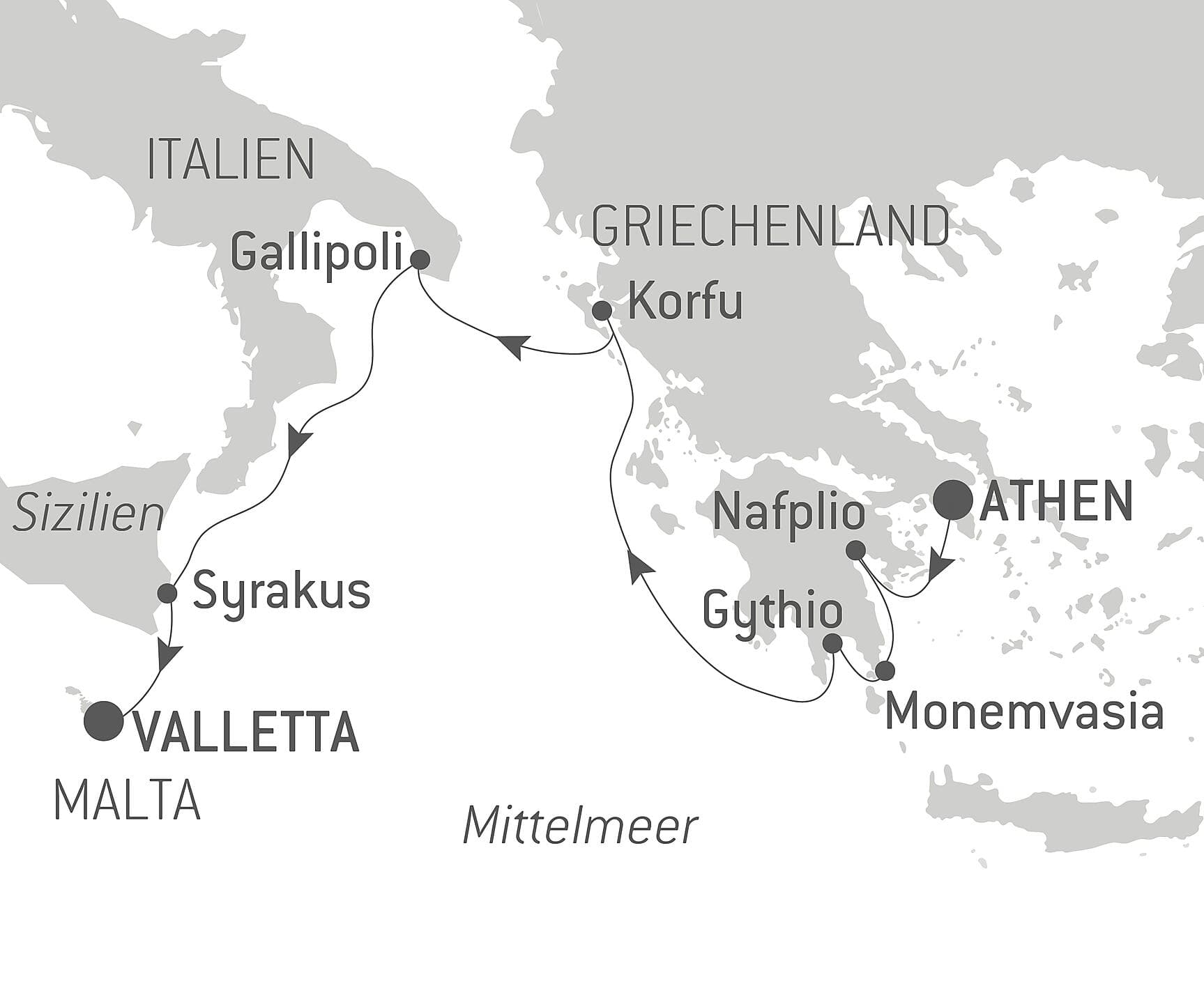 Antike Städte des Mittelmeers