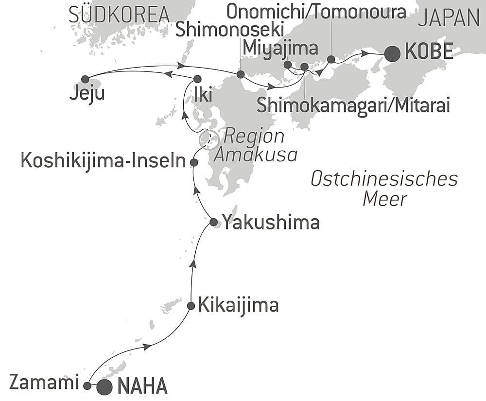 Subtropische Inseln und das ursprüngliche Japan