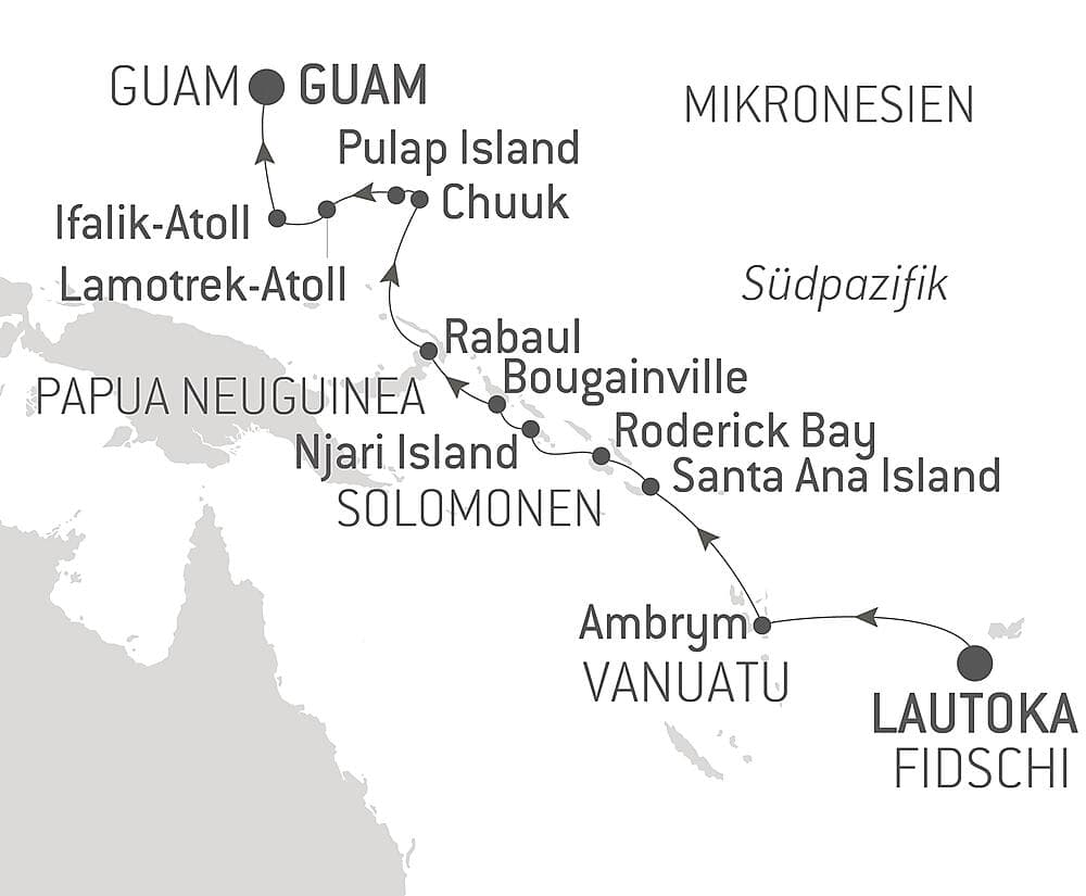 Von den Fidschis nach Mikronesien null