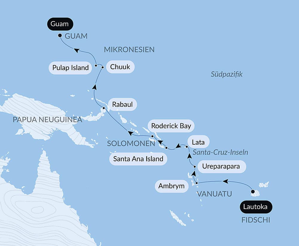 Von den Fidschis nach Mikronesien null