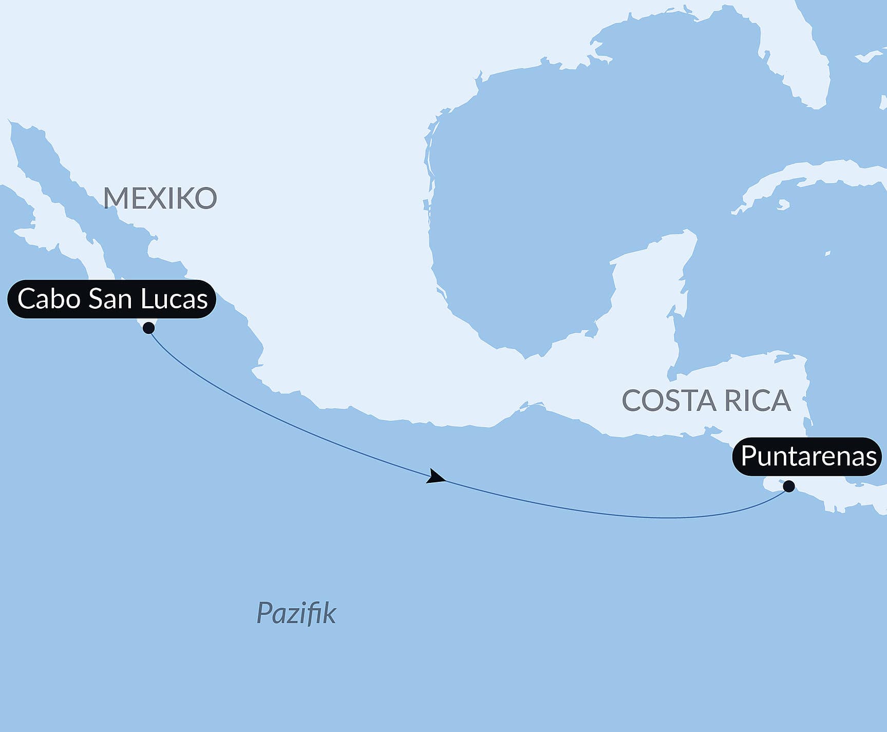 Ozean-Kreuzfahrt : Cabo San Lucas - Puntarenas