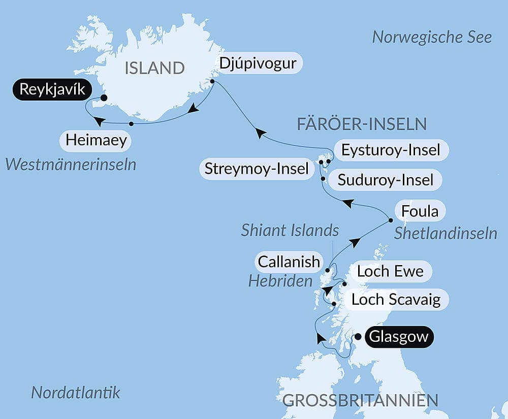 Wilde Inselgruppen des Nordatlantiks  null
