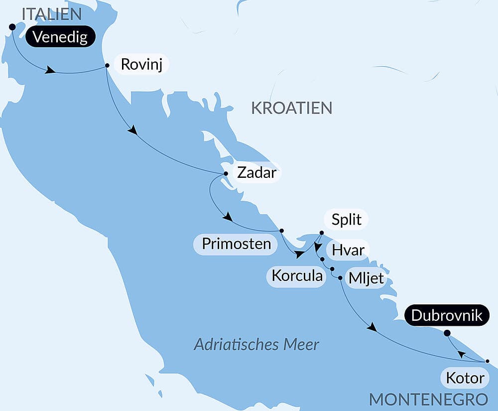 Wunder der Natur und Kulturschätze Dalmatiens null