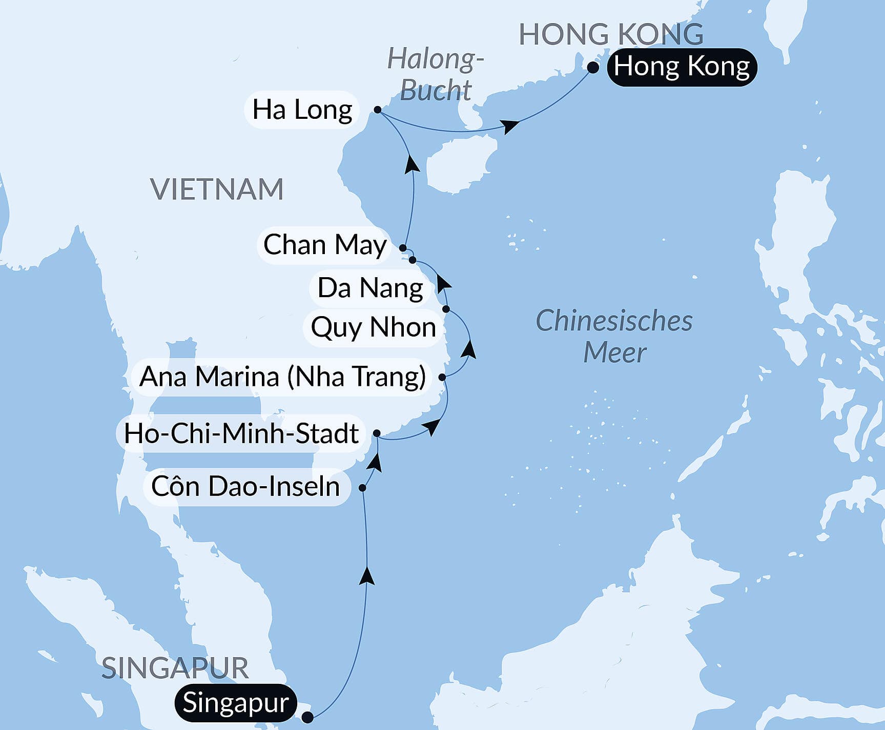 Die Küste Vietnams auf dem Seeweg: Von Singapur nach Hongkong – mit Smithsonian Journeys