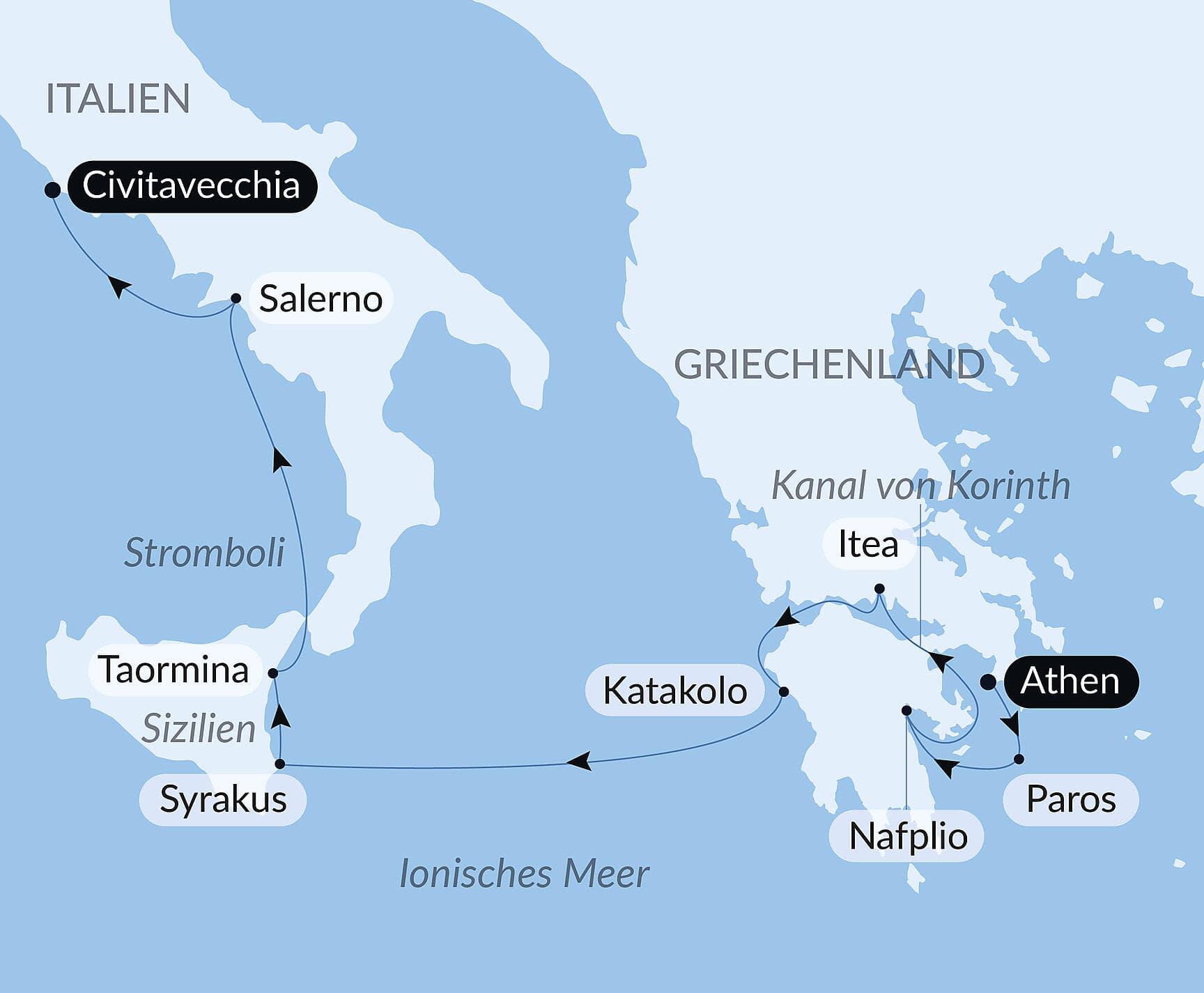 Musikalisch unterwegs von Griechenland bis Italien