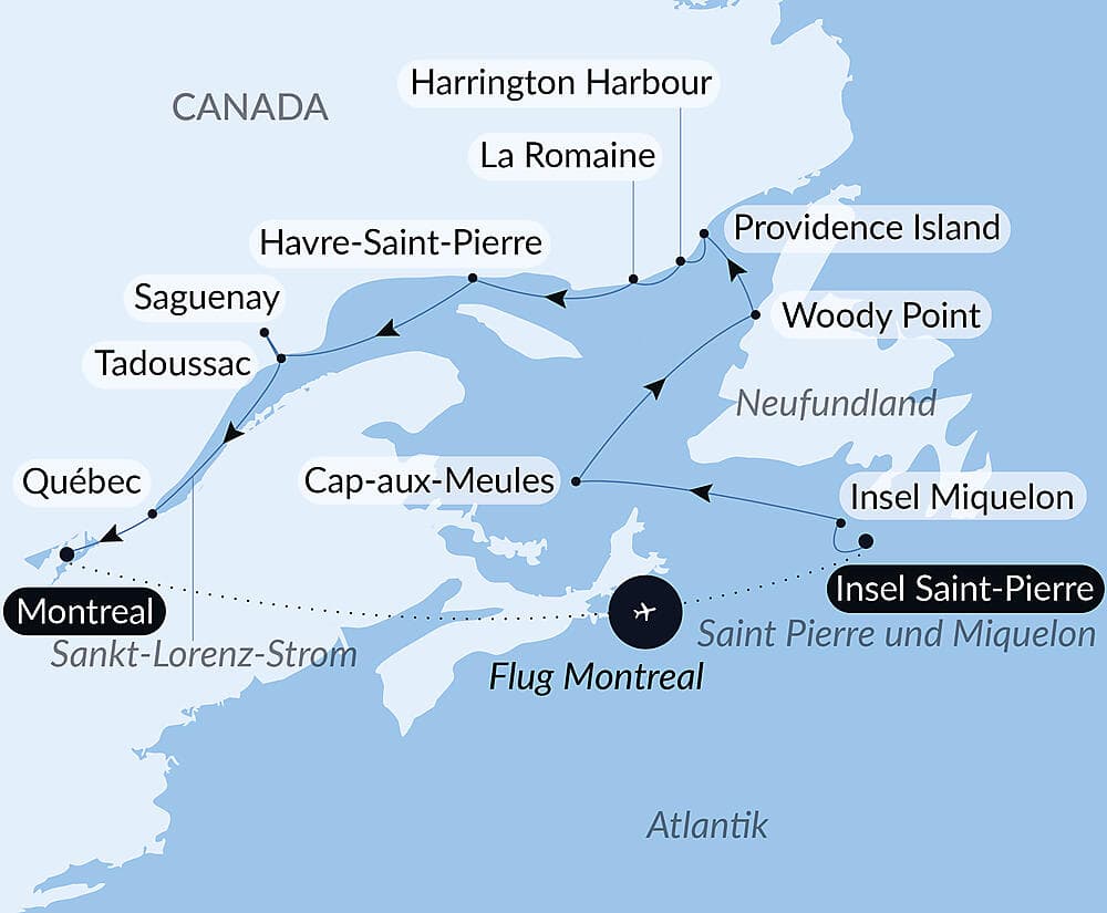 Erkundung entlang des Sankt-Lorenz-Stroms null