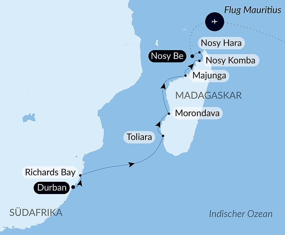 Madagaskar und Südafrika