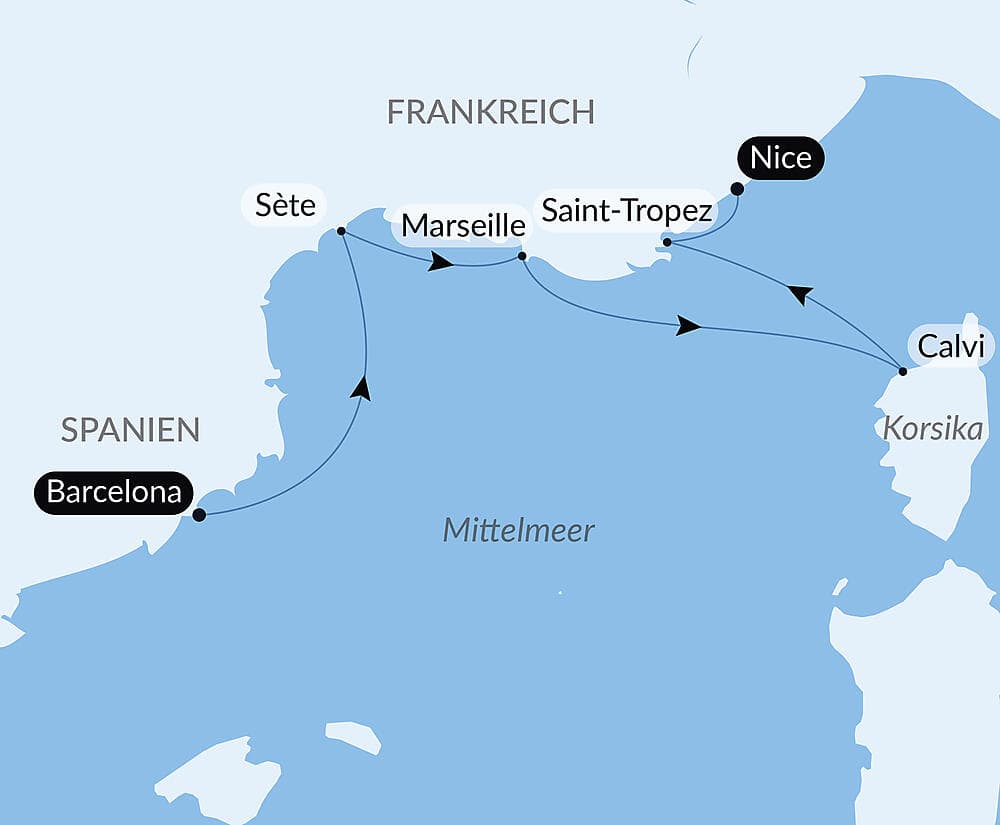 Unterwegs zwischen der Côte d’Azur und Korsika