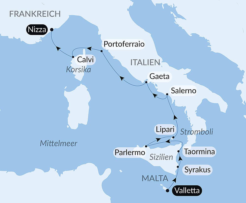 Italiens Küsten und Korsika, die Insel der Schönheit