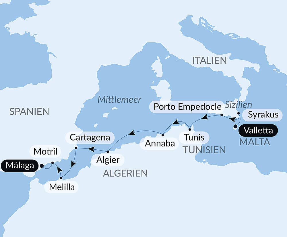 Eintauchen in die alten Zivilisationen des Mittelmeers