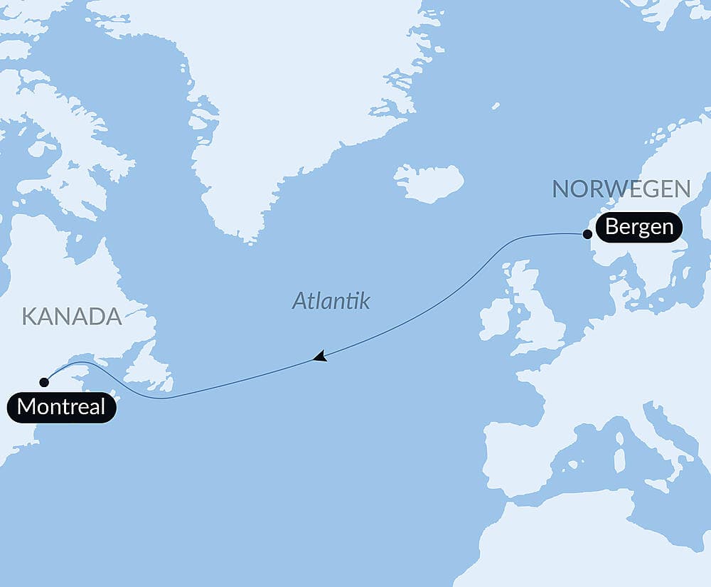 Ozean-Kreuzfahrt: Bergen-Montreal null