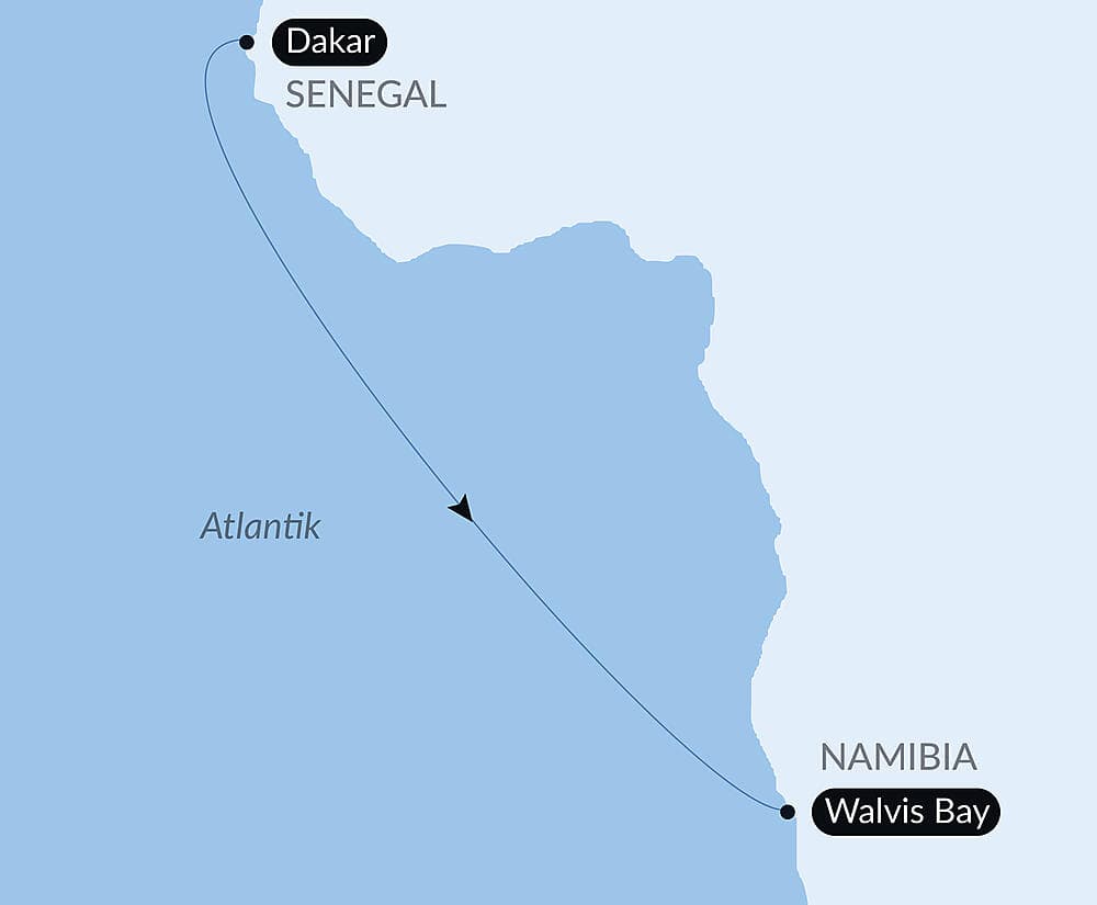 Ozean-Kreuzfahrt: Dakar - Walvis Bay null