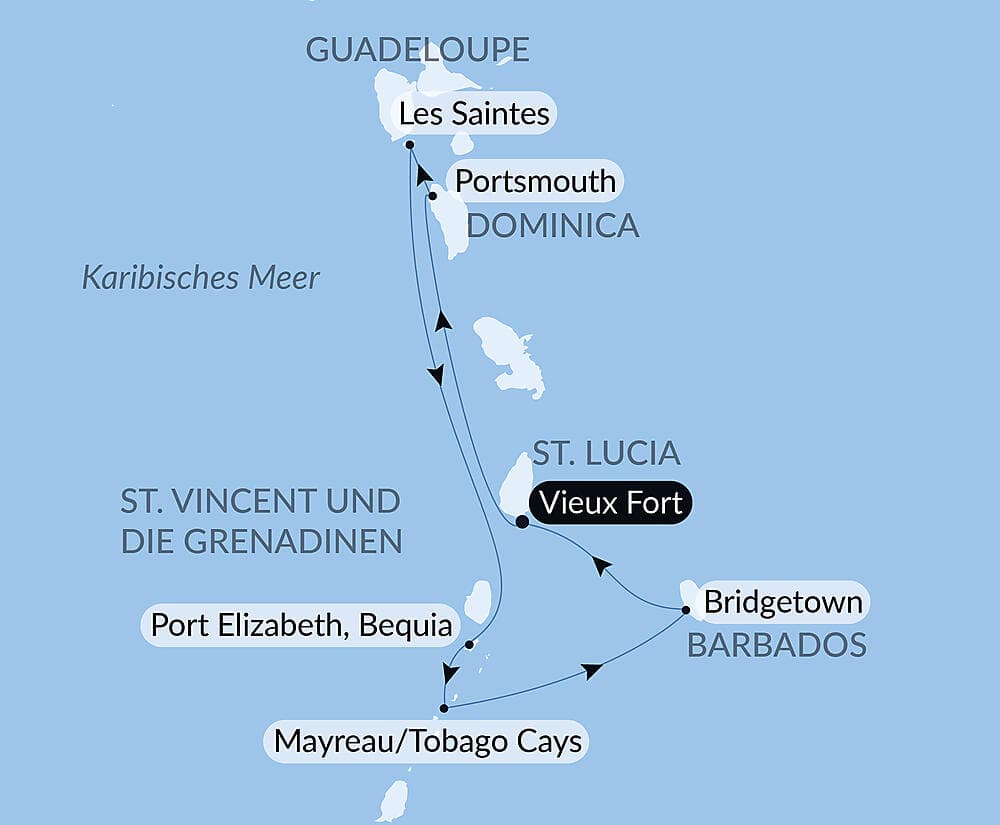 Kreuzfahrt zu den Inseln über dem Winde in der Karibik – mit Smithsonian Journeys