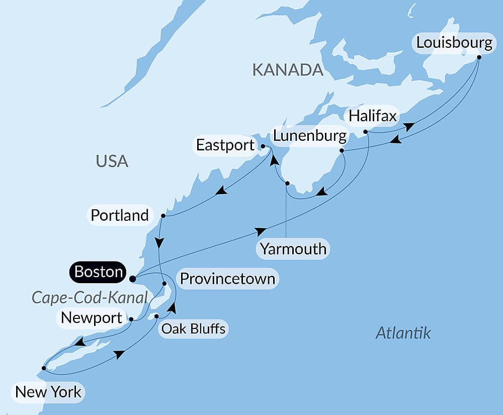 Nova Scotia und die Ostküste der USA