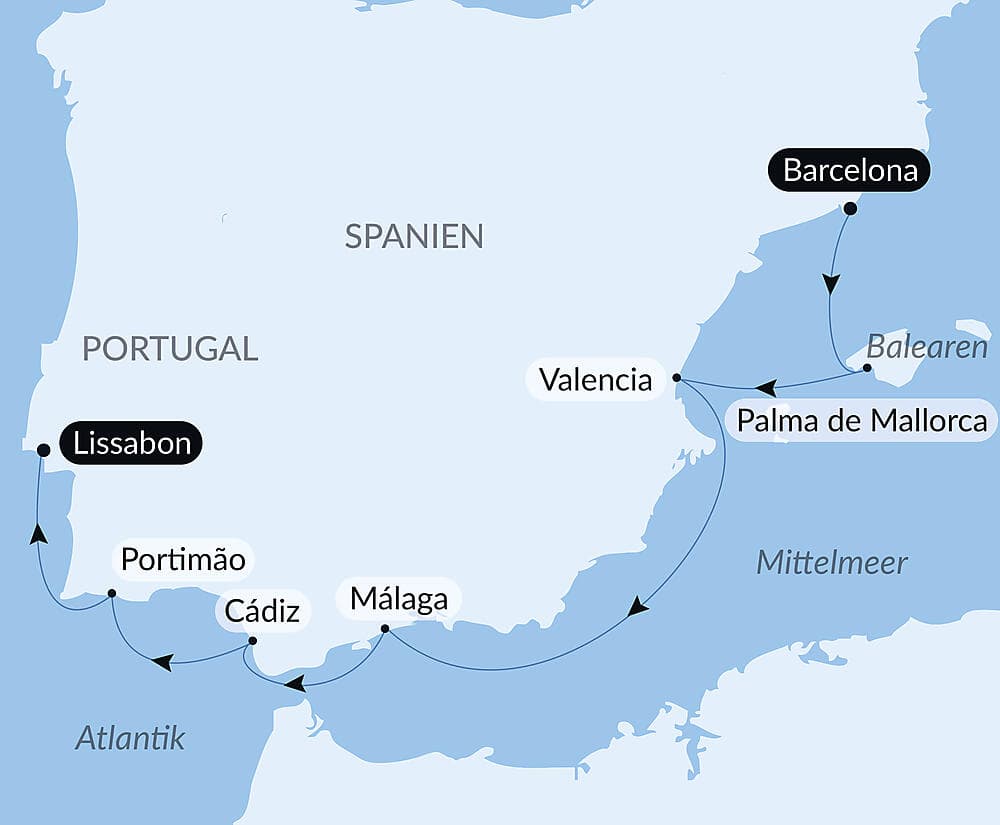 Kreuzfahrt durch Südspanien und Portugal – mit Smithsonian Journeys