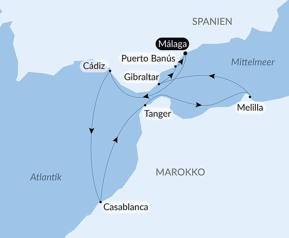 Andalusien und die marokkanische Küste
