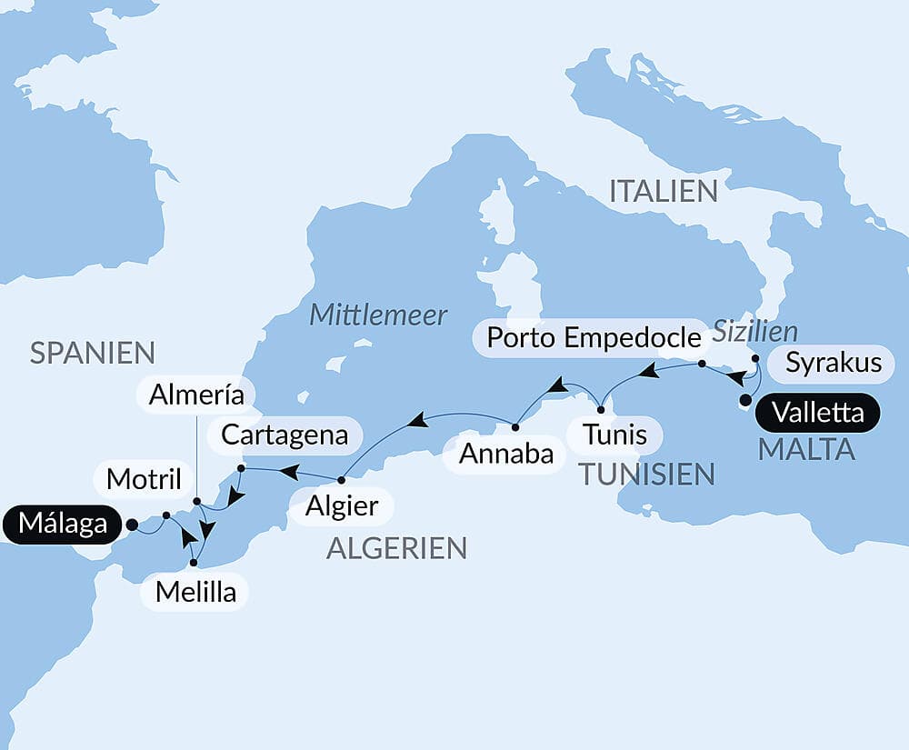 Antike Küsten des Mittelmeers