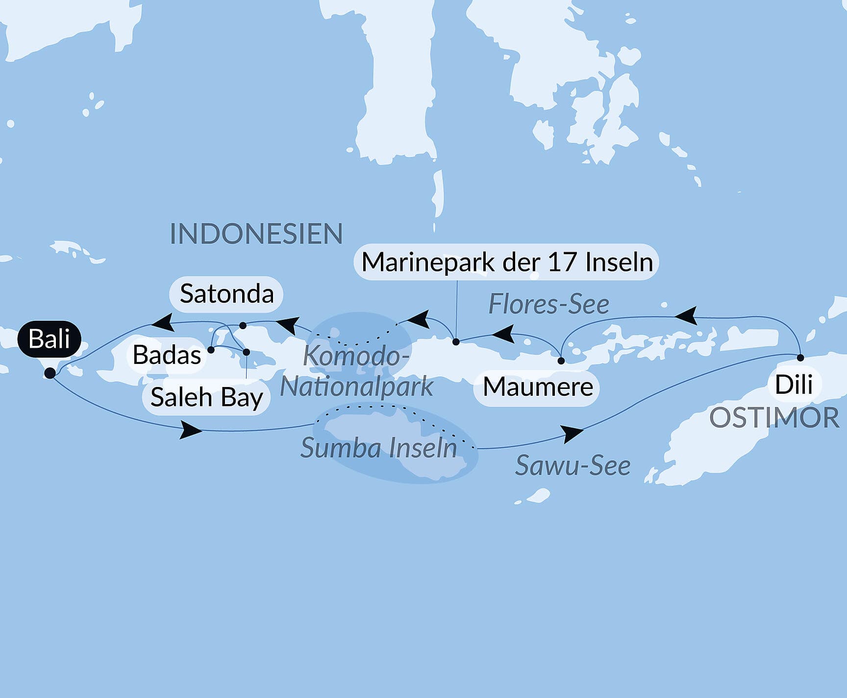 Die wilden Landschaften Indonesiens
