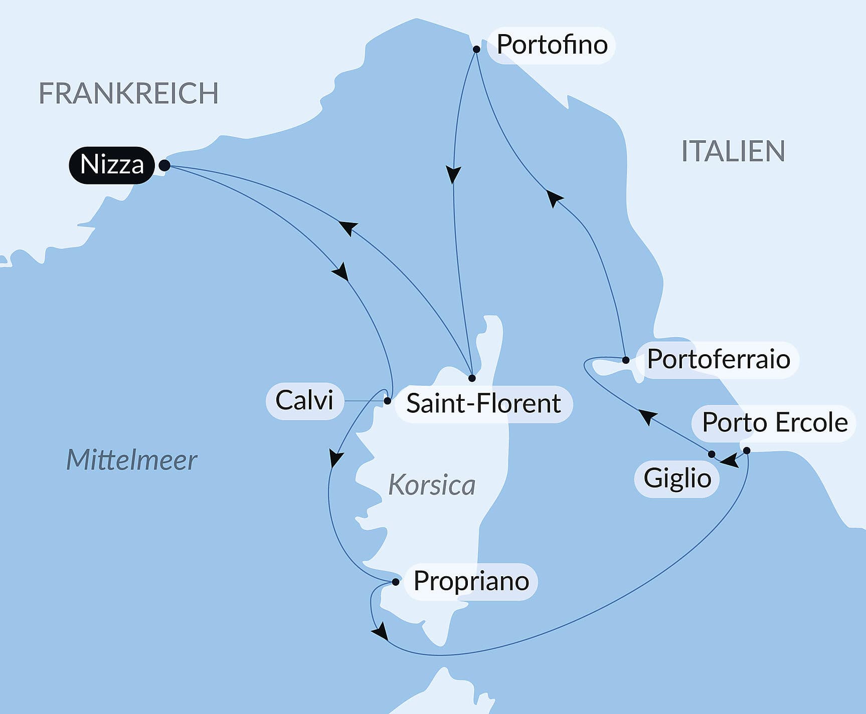 Korsika und der Toskanische Archipel vom Meer aus – mit Smithsonian Journeys