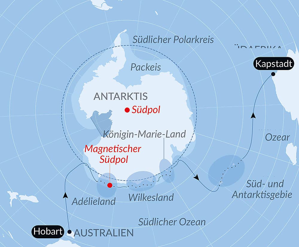 Halbumrundung Antarktis – die unerforschte Ostküste
