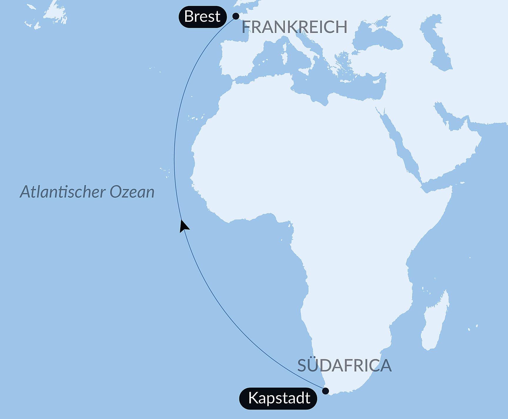 Ozean-Kreuzfahrt: Kapstadt - Brest
