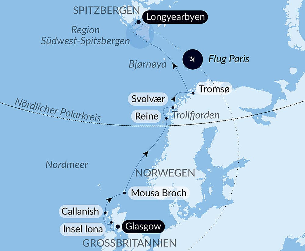 Von Schottland nach Spitzbergen