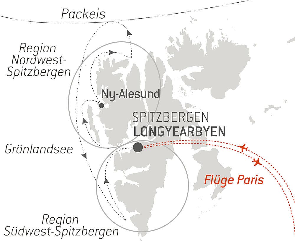 Spitzbergens Fjorde und Gletscher