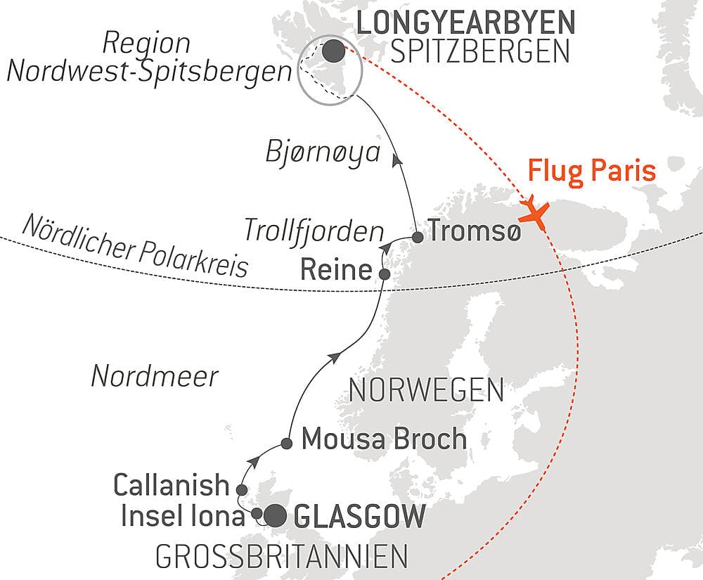 Von Schottland nach Spitzbergen