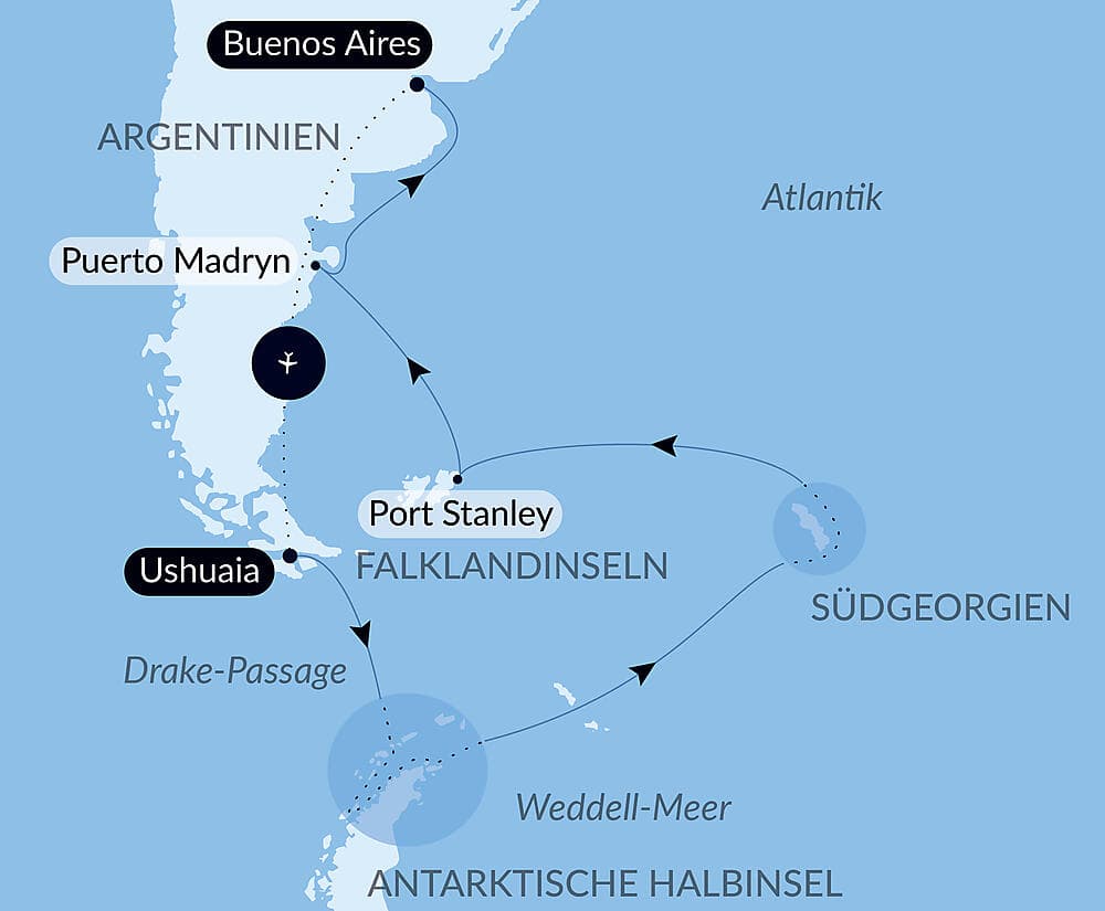 Abenteuer durch das Südpolarmeer bis zur Halbinsel Valdés null